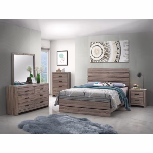 Brantford 4-piece Queen Panel Bedroom Set Barrel Oak