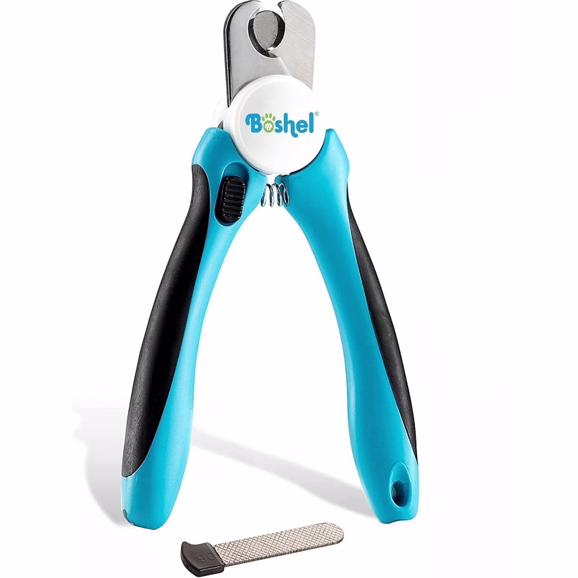 Boshel Small Nail Clippers for Dogs, Pet Nail Trimmers with Safety Guard, Nail File & Sharp Blade