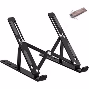 Laptop Stand for Desk, Adjustable Laptop Riser ABS+Silicone Foldable Portable Laptop Holder